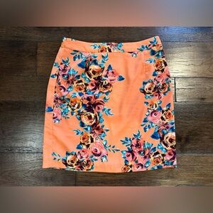 Underlies Floral Orange Skirt - size Large